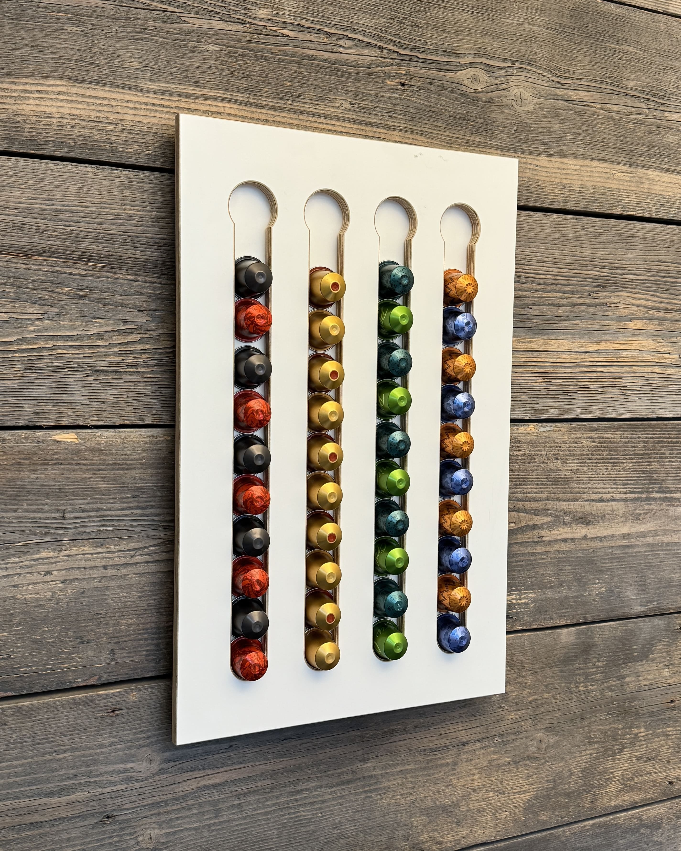 nespresso aufbewahrung wand Kaffeekapselhalter Küchenkunst – wildstokk